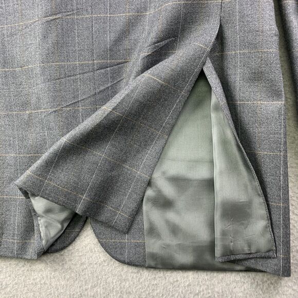 Burberry London Blazer Coat Mens 40 Long T Model Bond Street Silk Wool Blend - Picture 12 of 16